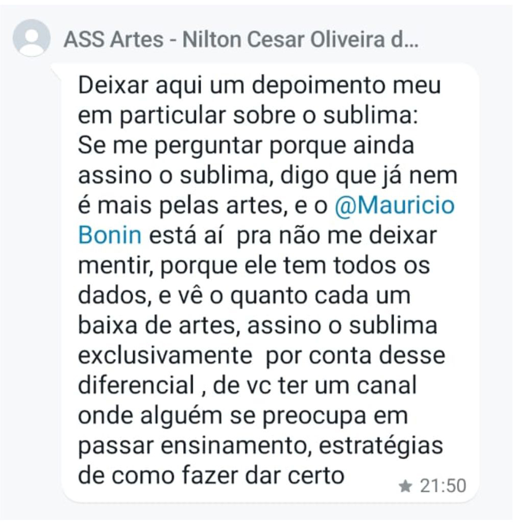 Depoimento Assinante